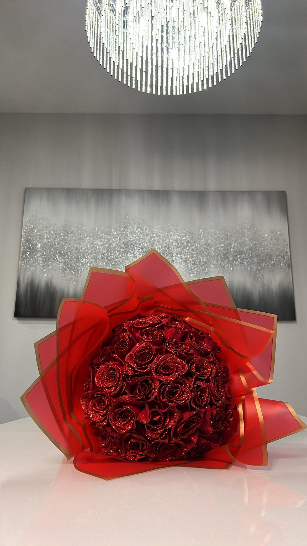 Romantic Glitter Rose Bouquet