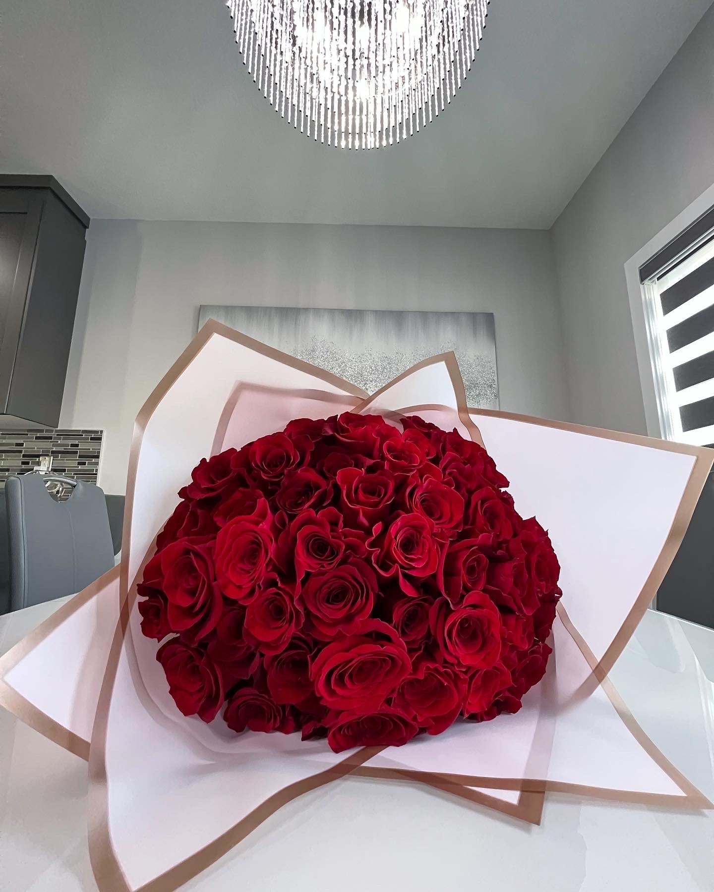 50 Fresh Rose Bouquet - boboballoons