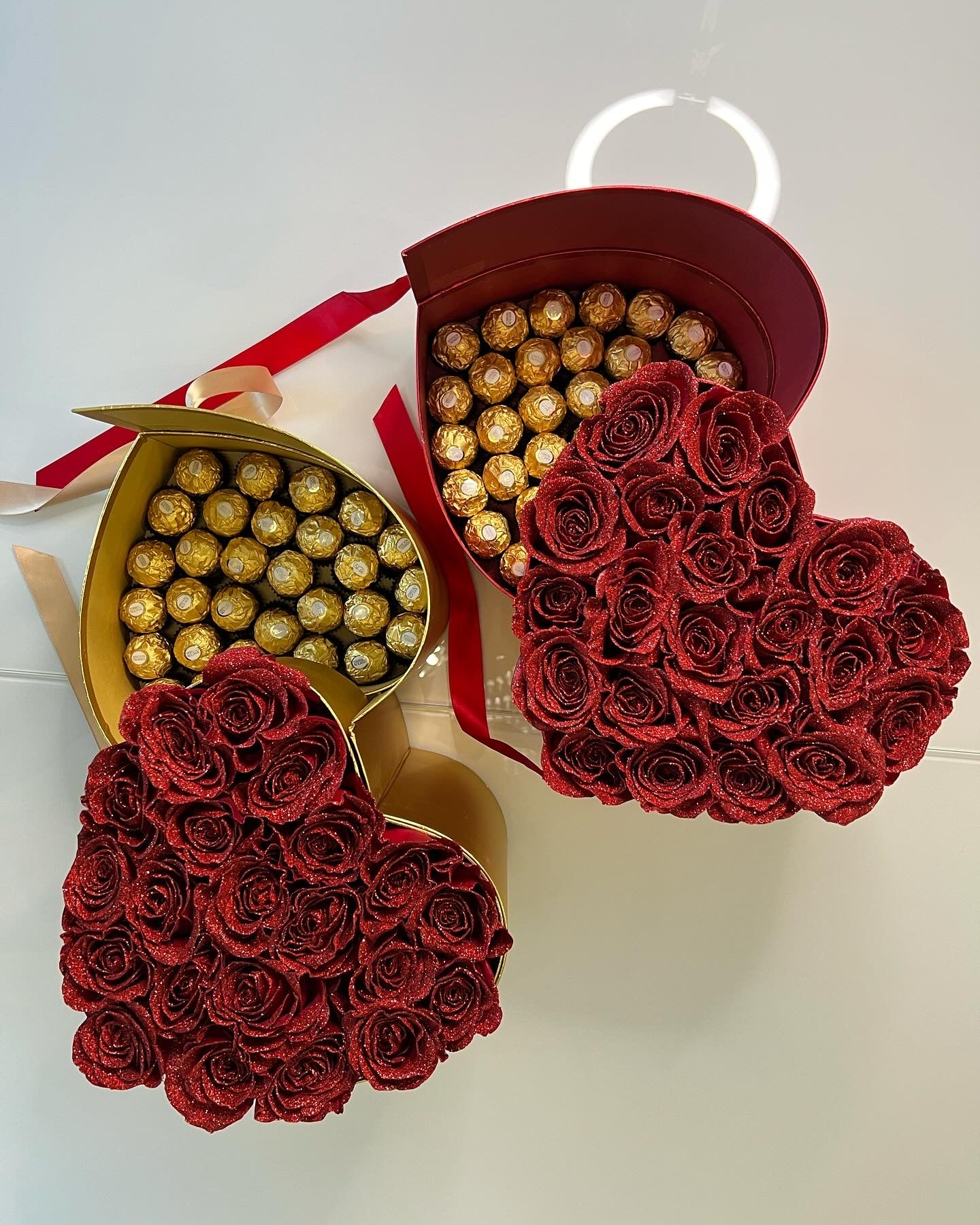 Romantic Heart Two Drawer Rose Box