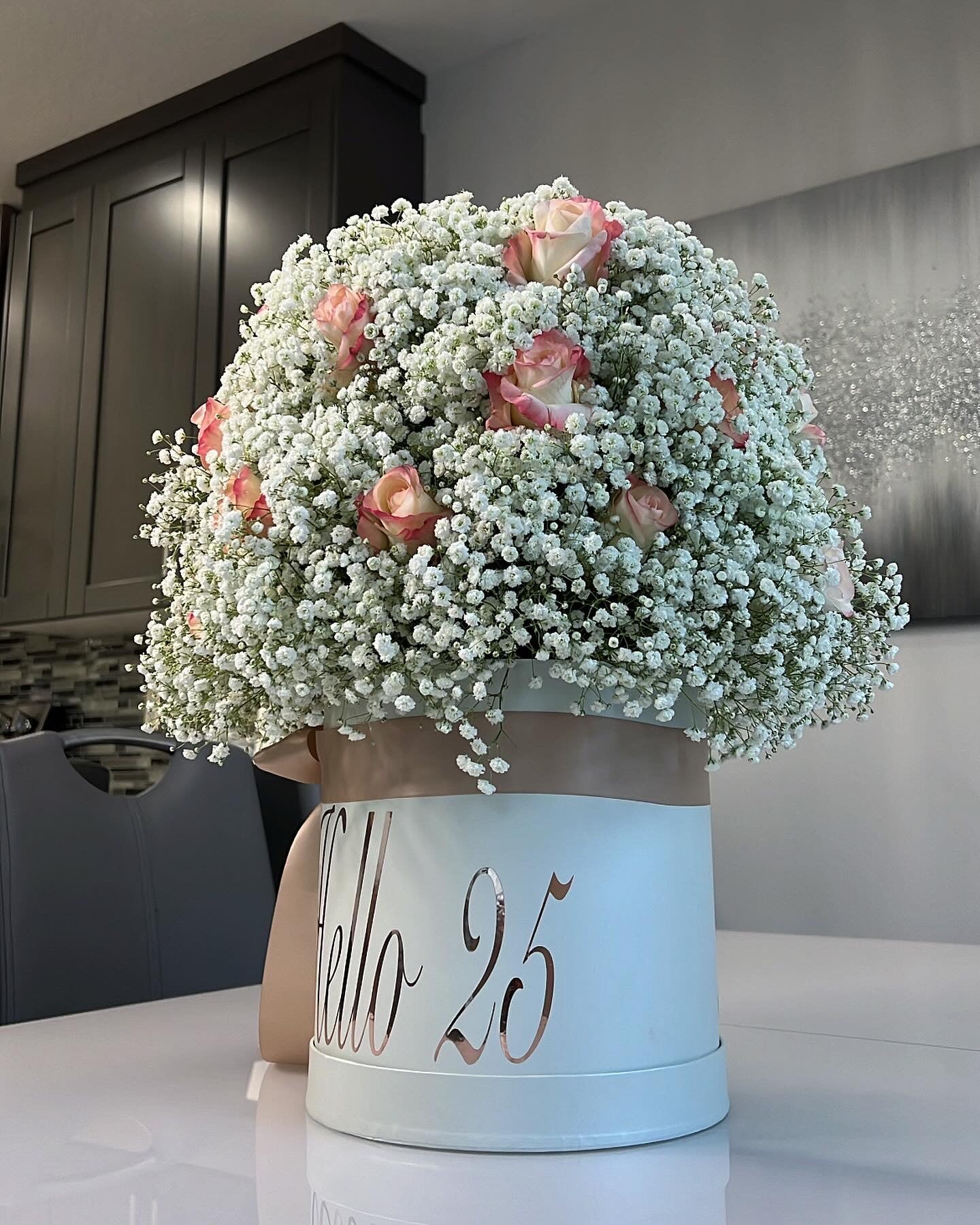 Majestic Love Baby’s Breath Large Centrepiece